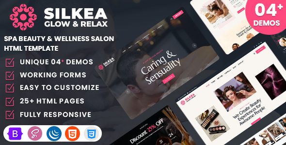 Silkea - Spa Beauty & Wellness Salon WordPress Theme